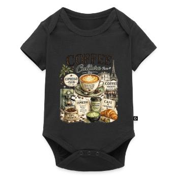 Culture Café Paris Illustration - Body à manches courtes Premium Bébé - noir - Devant