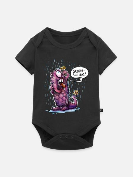 Schietwetter Monster - Baby Premium Kurzarmbody - Schwarz