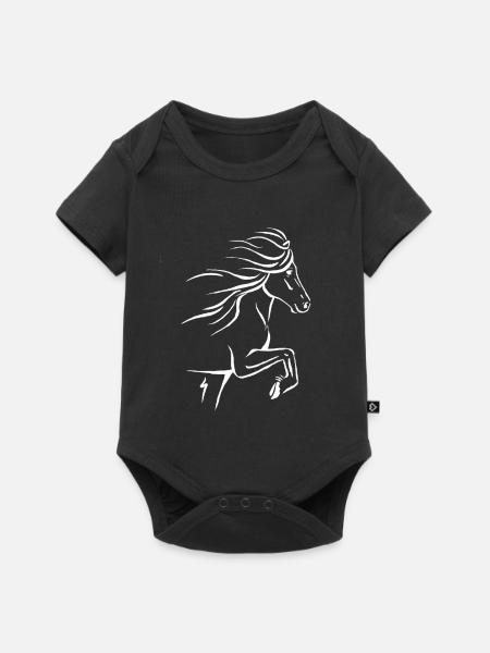 Tolter_Outline_Weiss - Baby Premium Kurzarmbody - Schwarz