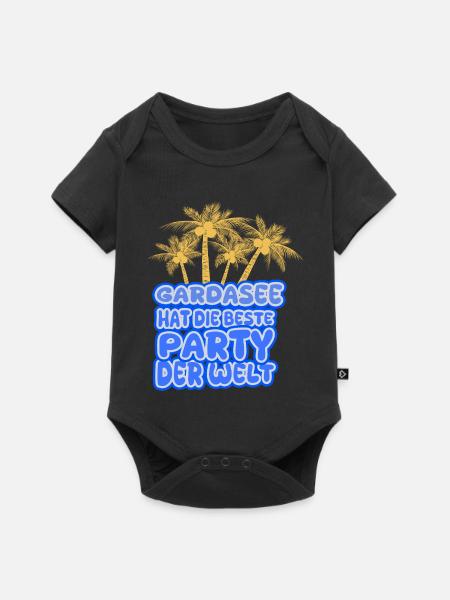 Gardasee - Baby Premium Kurzarmbody - Schwarz