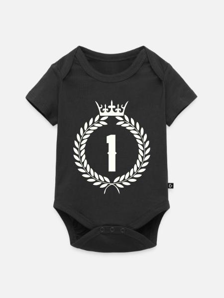 1_kranz - Baby Premium Kurzarmbody - Schwarz
