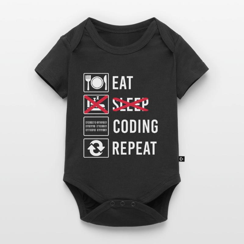 Cadeau de programmation de code Body à manches courtes Premium Bébé