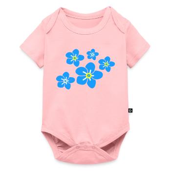 Forget me not flower2 - Baby Premium short-sleeve bodysuit - rose - Front