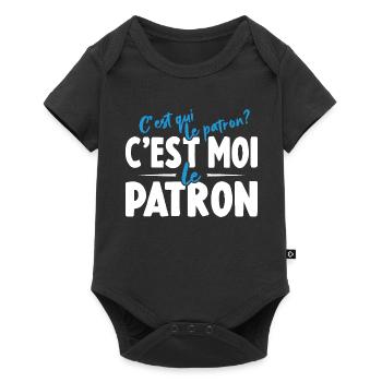 C'est Qui Le Patron C'est Moi Le Patron - Body à manches courtes Premium Bébé - noir - Devant