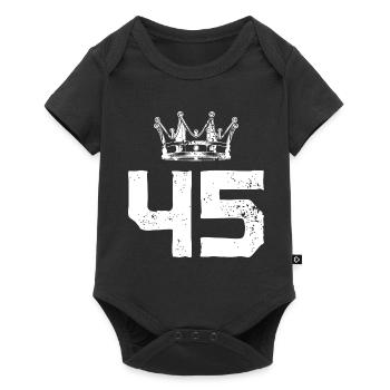 45 Couronne numérique - Body à manches courtes Premium Bébé - noir - Devant