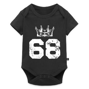 68 Couronne numérique - Body à manches courtes Premium Bébé - noir - Devant