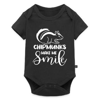 Les tamias me font sourire mignon nature animal de - Body à manches courtes Premium Bébé - noir - Devant