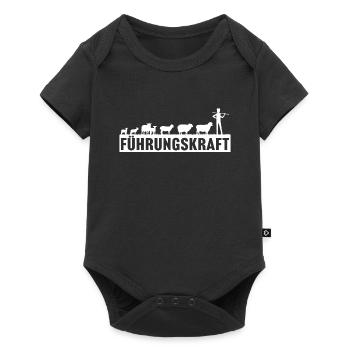 Führungskraft von Schafen Schäferei Schafhirte - Baby Premium Kurzarmbody - Schwarz - Vorne
