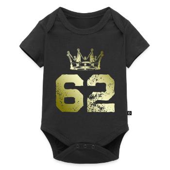 62 Couronne numérique - Body à manches courtes Premium Bébé - noir - Devant