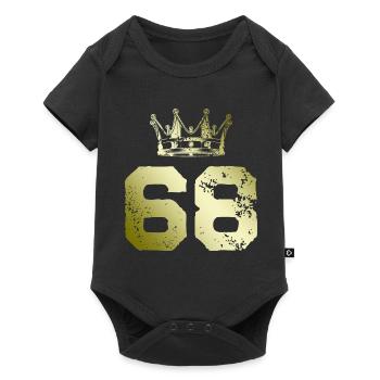 68 Couronne numérique - Body à manches courtes Premium Bébé - noir - Devant