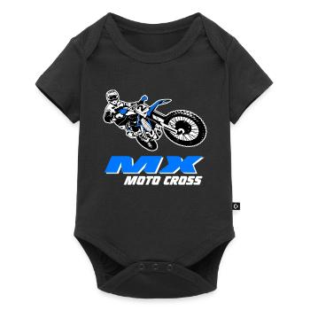 Moto Cross - Motocross - Supercross - Baby Premium short-sleeve bodysuit - black - Front