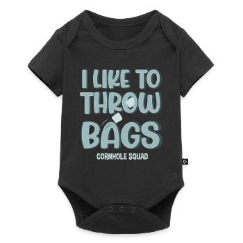 Sacs à lancer Cornhole Player Hobby Sports - Body à manches courtes Premium Bébé - noir - Devant