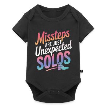 Line Dancing Tanzen Tänzer - Baby Premium Kurzarmbody - Schwarz - Vorne