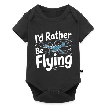 Drones Pilote Quadricoptère Drone - Body à manches courtes Premium Bébé - noir - Devant
