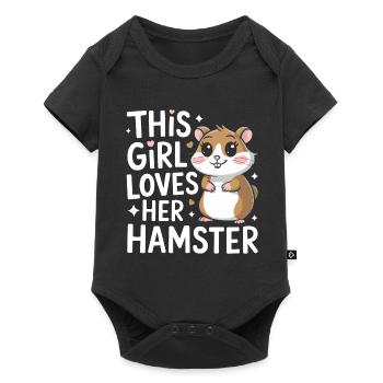 Hamster - Baby Premium short-sleeve bodysuit - black - Front