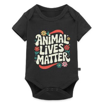 Végétarien Végétalien Végétarien Végétarien - Body à manches courtes Premium Bébé - noir - Devant