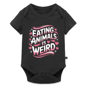 Végétarien Végétalien Végétarien Végétarien - Body à manches courtes Premium Bébé - noir - Devant