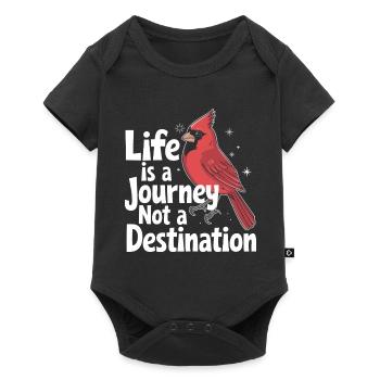 Kardinal Rotkardinal Vogel Roter Kardinal - Baby Premium Kurzarmbody - Schwarz - Vorne
