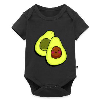 Avocados Advokado Avokado Funny funny Vegi Vegan - Baby Premium short-sleeve bodysuit - black - Front
