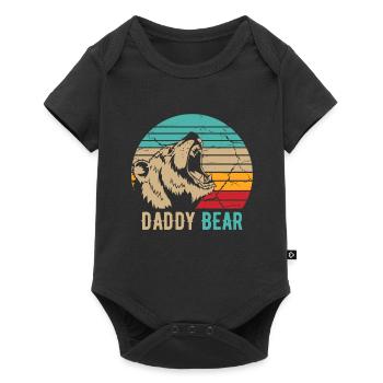 Daddy Bear - Baby Premium short-sleeve bodysuit - black - Front