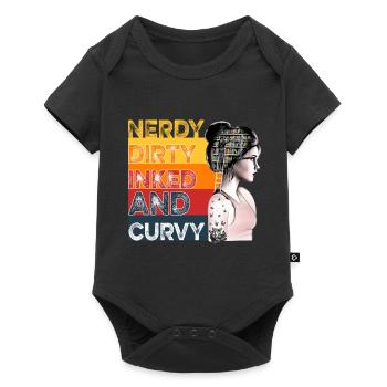 Nerdy Dirty Inked And Curvy - Baby Premium short-sleeve bodysuit - black - Front