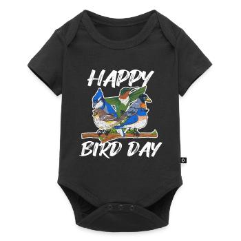 Ornithology pun for an ornithologist - Baby Premium short-sleeve bodysuit - black - Front