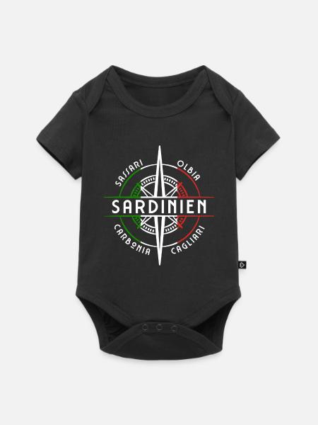 Sommer Sardinien - Baby Premium Kurzarmbody - Schwarz