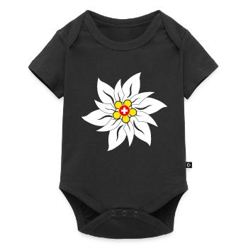 Edelweiss - Baby Premium short-sleeve bodysuit - black - Front