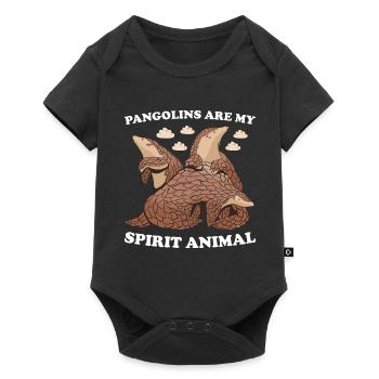 Les pangolins sont mon animal Pangolin - Body à manches courtes Premium Bébé - noir - Devant