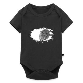 Tarsier Koboldmonkey Monkey - Baby Premium Kurzarmbody - Schwarz - Vorne
