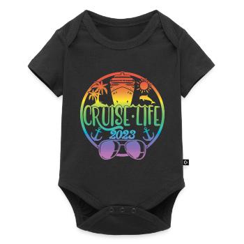 Cruise Life 2023 Croisière Vacances d’été - Body à manches courtes Premium Bébé - noir - Devant