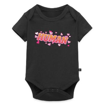 Cœur des gens humains Desgin - Body à manches courtes Premium Bébé - noir - Devant