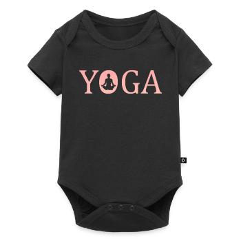 Yoga - Baby Premium Kurzarmbody - Schwarz - Vorne
