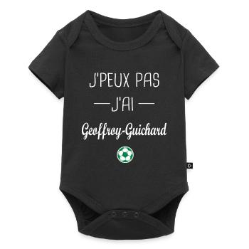 les verts Jpeux pas jai Geoffroy Guichard football - Body à manches courtes Premium Bébé - noir - Devant