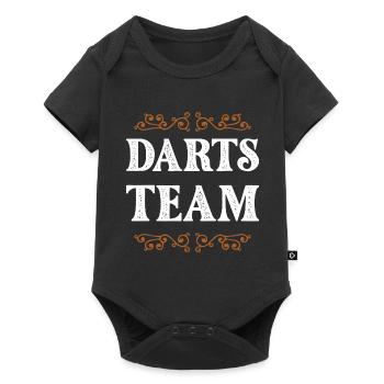 Équipe de fléchettes - Body à manches courtes Premium Bébé - noir - Devant