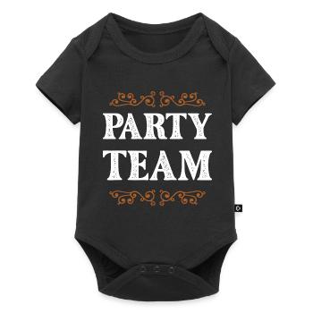 Party Crew - Baby Premium short-sleeve bodysuit - black - Front