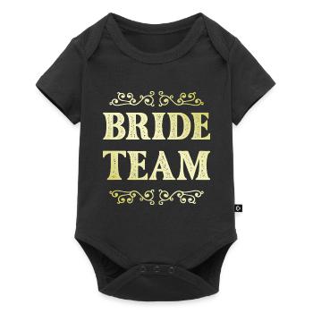 Bride Team - Baby Premium short-sleeve bodysuit - black - Front