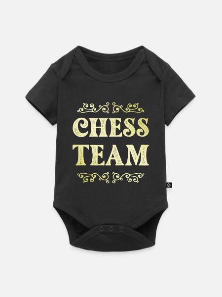 Chess Team - Baby Premium Kurzarmbody - Schwarz