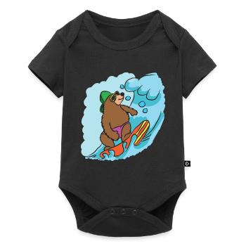 surfing - Baby Premium short-sleeve bodysuit - black - Front