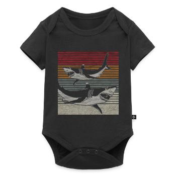 Requins - Body à manches courtes Premium Bébé - noir - Devant