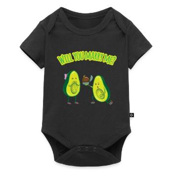 Avocado marriage proposal - marriage proposal - Baby Premium short-sleeve bodysuit - black - Front