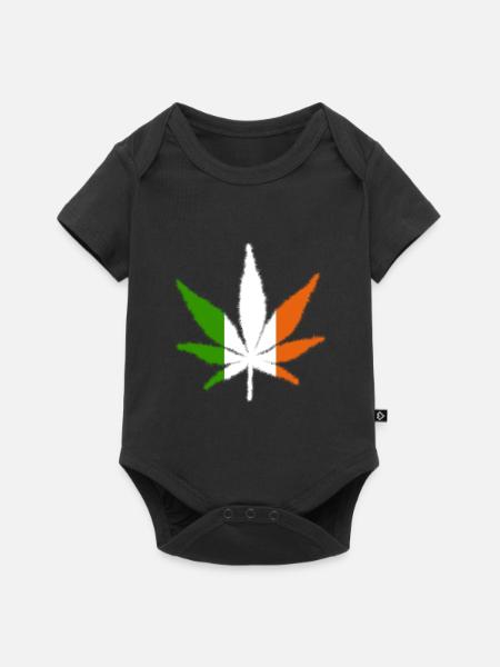 Ireland - Baby Premium Kurzarmbody - Schwarz