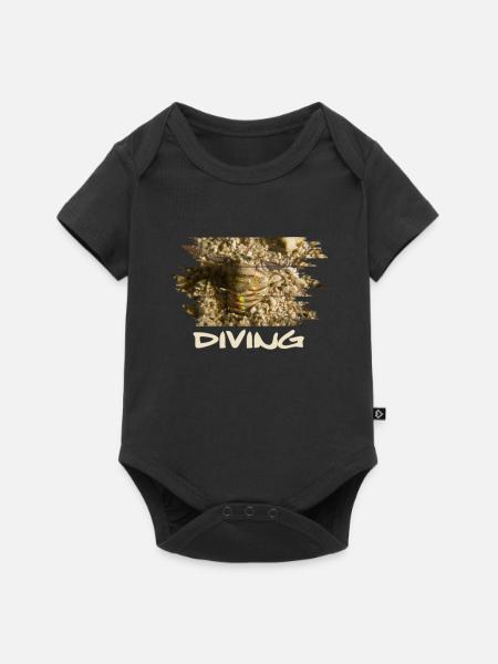 diving Bobbit bobbit worm - Baby Premium Kurzarmbody - Schwarz