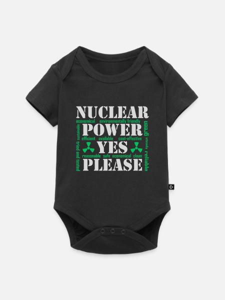 Atomkraft, Ja bitte, Kernenergie - Baby Premium Kurzarmbody - Schwarz