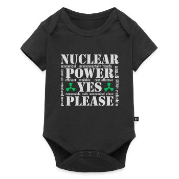 L’énergie nucléaire, oui s’il vous plaît, l’énergie nucléaire - Body à manches courtes Premium Bébé - noir - Devant