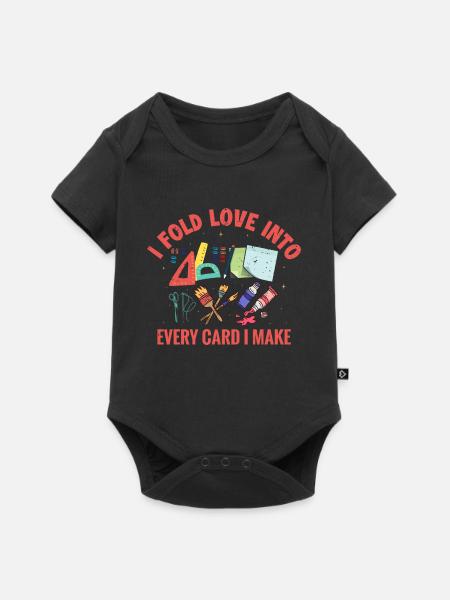 Karten Basteln Künstler Geschenk-Idee - Baby Premium Kurzarmbody - Schwarz