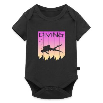 Tauchen, Diving, Tauchlehrer, Taucher, Scuba Diver - Baby Premium Kurzarmbody - Schwarz - Vorne