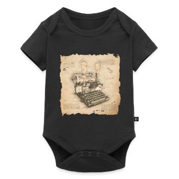 Art vintage pour les auteurs et les écrivains - Body à manches courtes Premium Bébé - noir - Devant