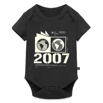 Vintage 2007 Rétro Cadeau d’anniversaire 2007 - Body à manches courtes Premium Bébé - noir - Devant