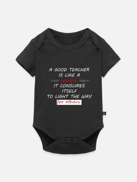 professeur - Body à manches courtes Premium Bébé - noir
